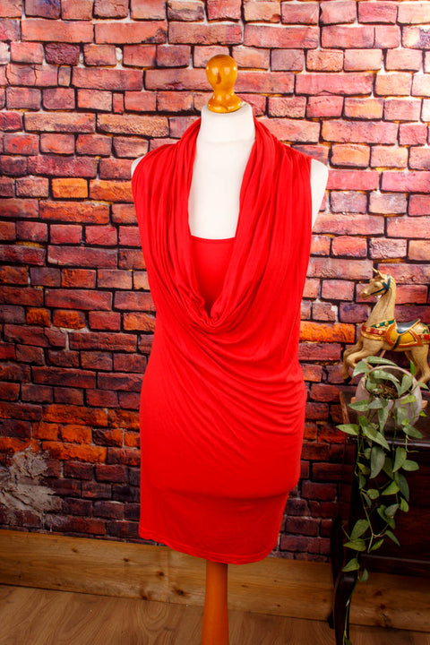 Sexy Stretchkleid rot Bench
