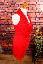 Sexy Stretchkleid rot Bench