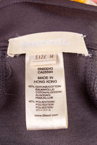 DIESEL Mantel Kleid grau Motorrad-Style