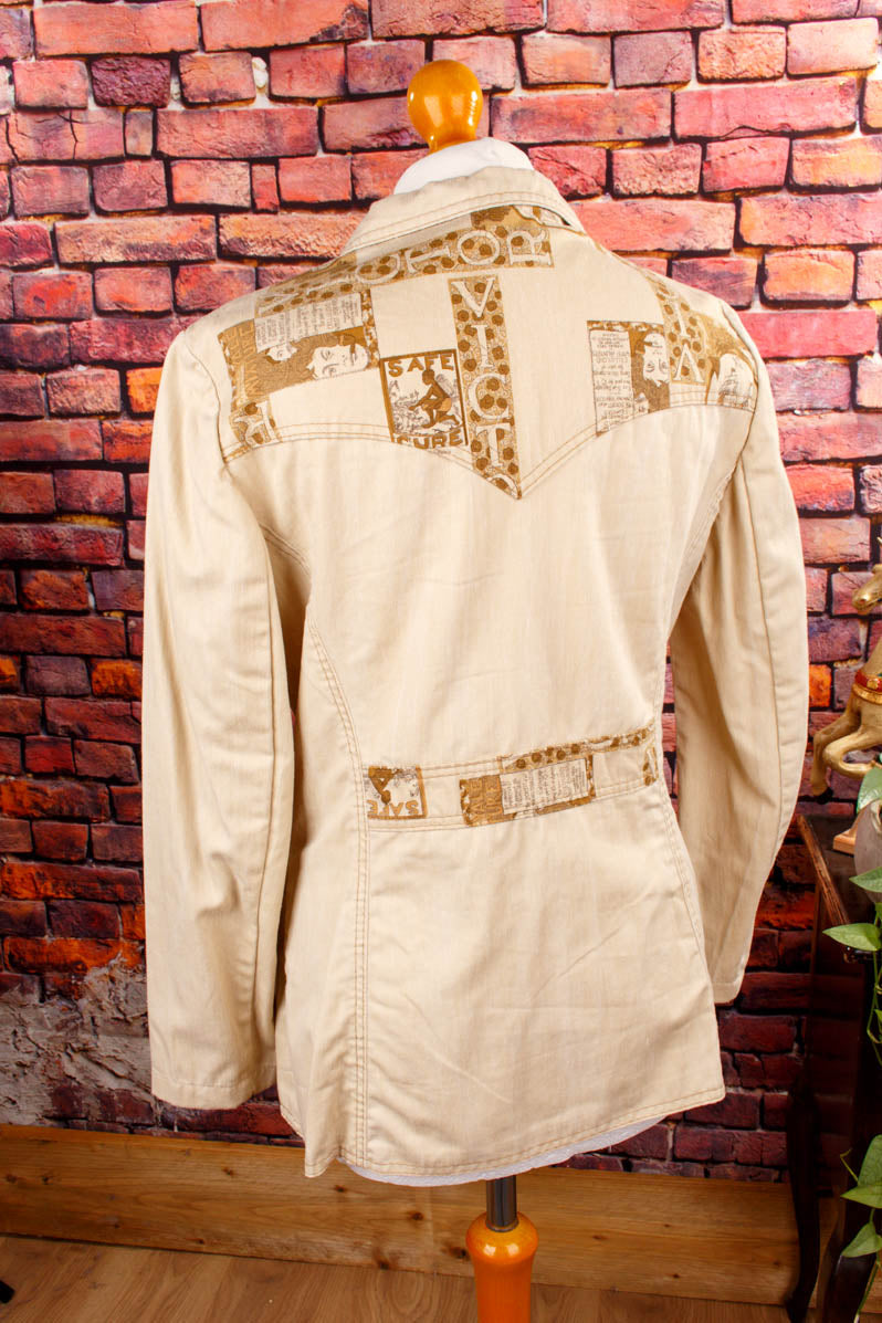 70s Blazer Jacke beige