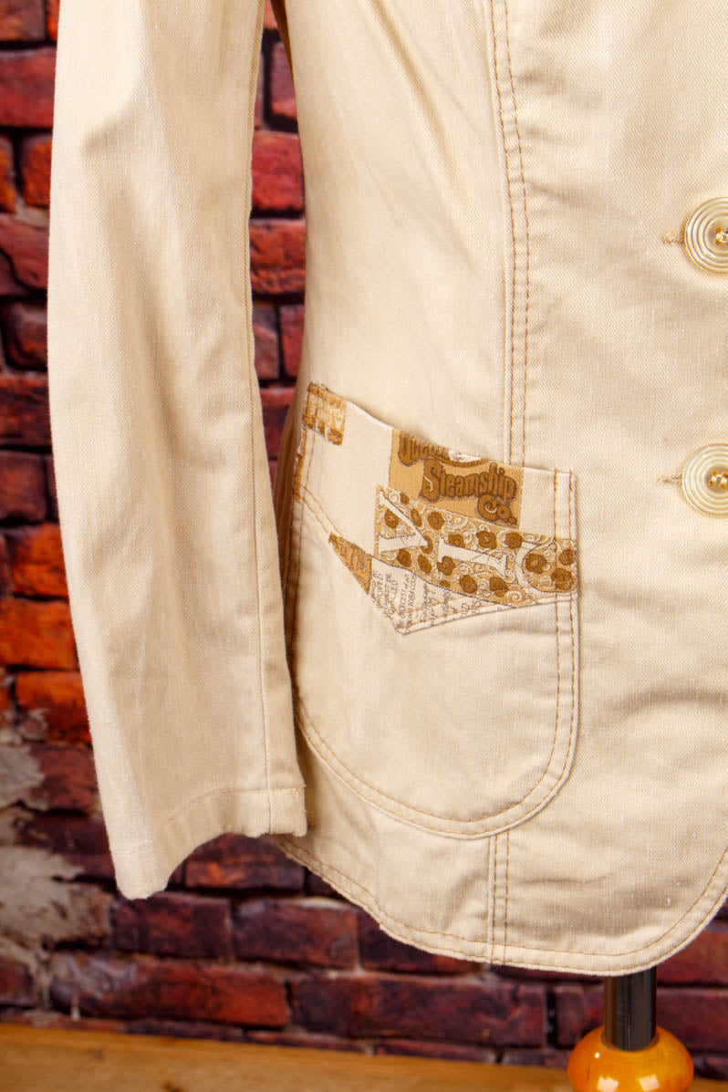 70s Blazer Jacke beige
