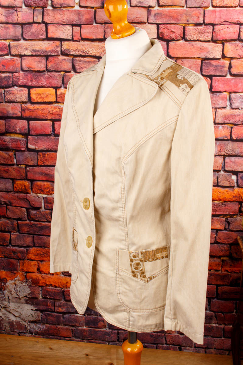 70s Blazer Jacke beige