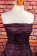 Partykleid aubergine Glitzer Disco Frau lila Rockabilly S 36-38 XS 32-34 vintageberlin.de