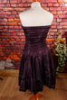 Partykleid aubergine Glitzer Disco Frau lila Rockabilly S 36-38 XS 32-34 vintageberlin.de