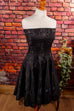 Partykleid schwarz Glitzer Default Title Disco Frau Rockabilly S 36-38 schwarz vintageberlin.de