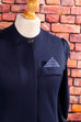 80s Kleid blau Falten