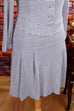 Baumwoll Streifenkleid maritim 60er blau Boho Disco Frau M 40-42 real-rockabilly Rockabilly Special weiß vintageberlin.de