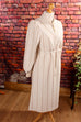 Boho Winterkleid beige Streifen 70er beige Boho Frau L 44-46 M 40-42 Special vintageberlin.de