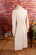 Boho Winterkleid beige Streifen 70er beige Boho Frau L 44-46 M 40-42 Special vintageberlin.de