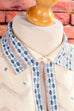 Vintage Winterkleid Wollmix 70er beige blau Frau L 44-46 Rockabilly Schlager Sekretärin Special vintageberlin.de