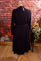 Boho Winterkleid schwarz gold