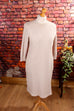 Winterkleid creme Zopfmuster Default Title 90er beige Boho Frau L 44-46 M 40-42 weiß vintageberlin.de