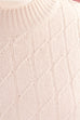 Winterkleid creme Zopfmuster 90er beige Boho Frau L 44-46 M 40-42 weiß vintageberlin.de