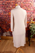 Winterkleid creme Zopfmuster 90er beige Boho Frau L 44-46 M 40-42 weiß vintageberlin.de