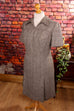 Winterkleid grau kariert Default Title 70er Disco Frau grau L 44-46 real-disco real-rockabilly Rockabilly Schlager Special vintageberlin.de