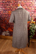 Winterkleid grau kariert 70er Disco Frau grau L 44-46 real-disco real-rockabilly Rockabilly Schlager Special vintageberlin.de