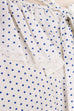 Vintage Nachtkleid weiß blau Punkte