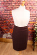 kurzer Winter Wollrock braun 90er braun Frau L 44-46 Rockabilly Sekretärin Special vintageberlin.de