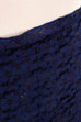 40er Jahre Bleistiftrock blau