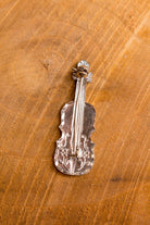 Brosche weiß Violine
