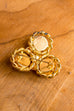 Vintage Brosche gold türkis