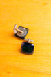 Manschettenknöpfe grün blau Glas 60er 70er Accessoires blau Dandy grün Manschettenknopf Schlager silber Special vintageberlin.de