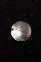 Vintage Brosche rund Mohn Blume