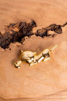 Vintage Anstecker Katze mit Ball
