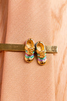 Vintage Krawattenklammer Schuhe