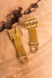 Vintage Manschettenknöpfe gold 60er 70er Accessoires Dandy gold Manschettenknopf Rockabilly Special Unisize vintageberlin.de