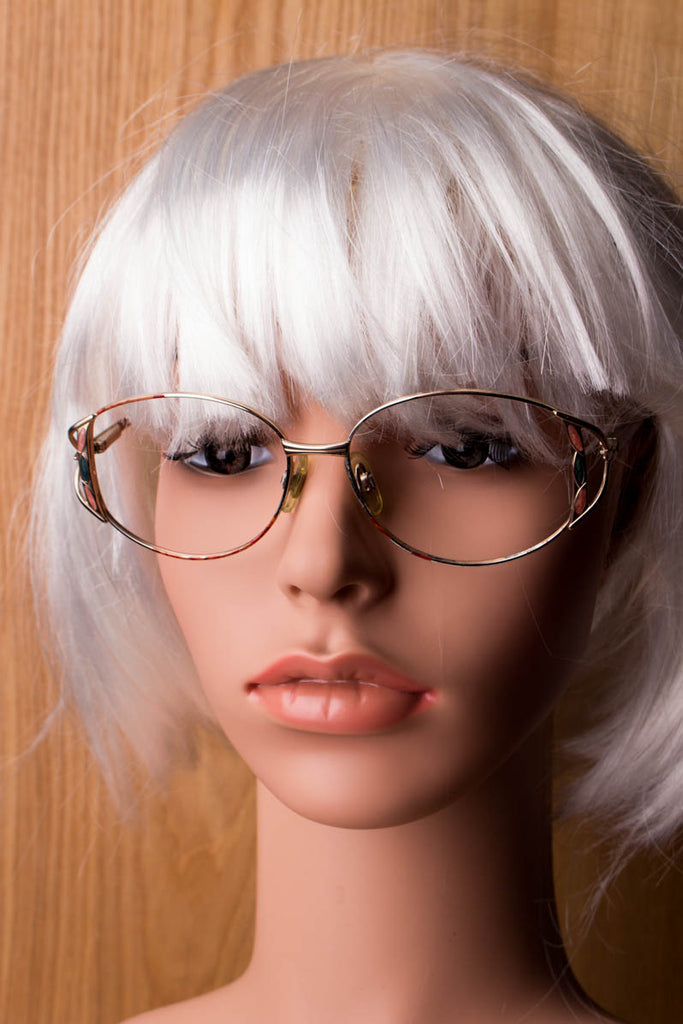 Vintage Brillengestell Emaille Default Title 80er Accessoires Brille bunt gold Special Unisize vintageberlin.de