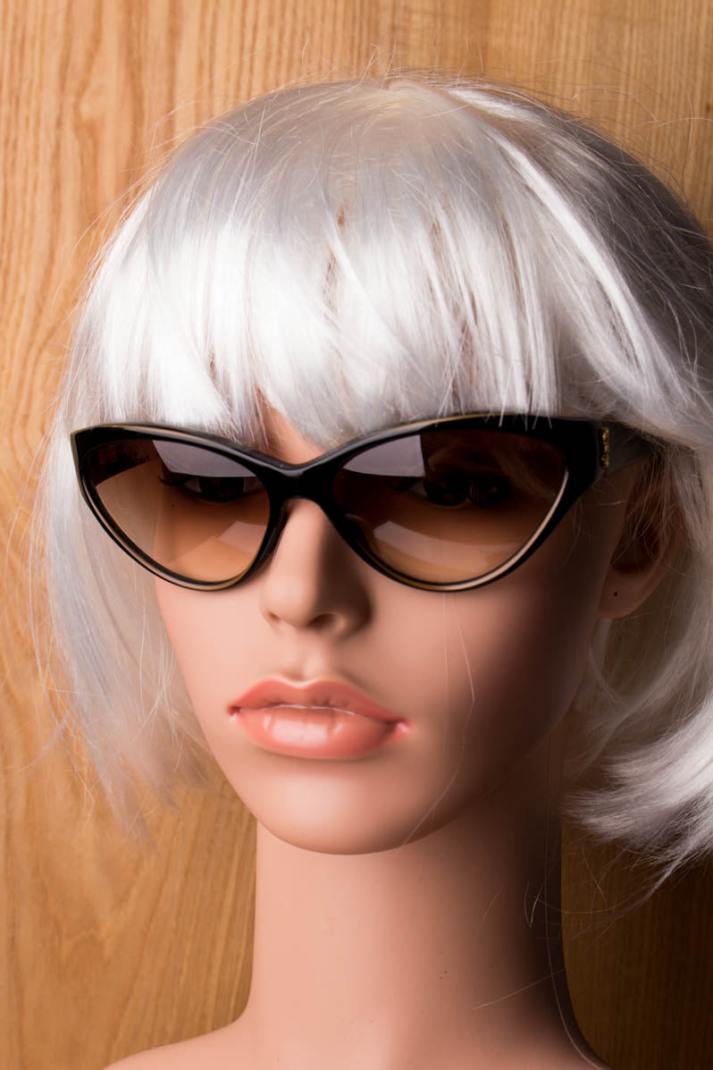 Vintage YSL Sonnenbrille schwarz