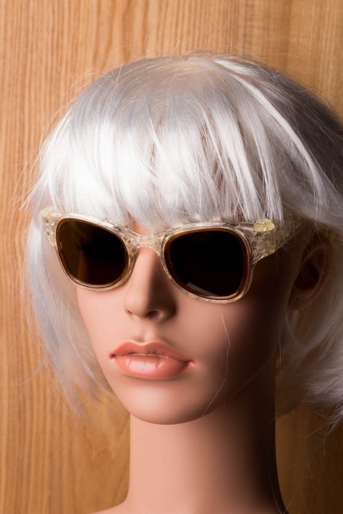 Vintage Sonnenbrille transparent Default Title 20er 30er 40er 50er 60er Accessoires Brille Charleston Flapper&Charleston Rockabilly Special Unisize vintageberlin.de