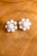 kleine 60s Ohrclips weiß Perlen