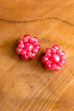 kleine 60s Ohrclips rosa Schimmer Perlen