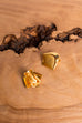 Vintage Clips gold Harfe 70er 80er Abendmode Accessoires Disco gold Ohrschmuck Rockabilly Schmuck Sekretärin Unisize vintageberlin.de