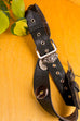 Biker Ledergürtel Doppelschnalle Default Title grau Gürtel M 48-50 Mann Rockabilly S 44-46 schwarz Special vintageberlin.de