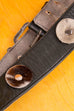 Biker Ledergürtel Doppelschnalle grau Gürtel M 48-50 Mann Rockabilly S 44-46 schwarz Special vintageberlin.de