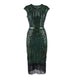 20er Jahre Charleston Kleid grün 20er Abendmode Charleston Flapper&Charleston Frau grün L 44-46 M 40-42 S 36-38 schwarz XL 48-50 vintageberlin.de