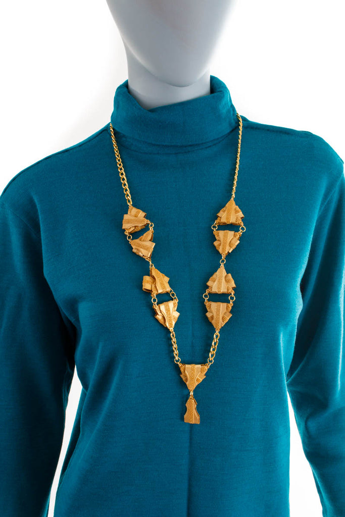 70er Jahre Kette gold 60er 70er Accessoires Boho Disco gold Halsschmuck Hippie real-boho real-disco Schmuck Special Unisize vintageberlin.de