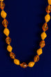 60er Jahre Perlenkette gelb orange