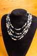 Vintage Collier schillernd Default Title 60er 70er Abendmode Accessoires blau Boho bunt Disco grün Halsschmuck Schlager Schmuck Unisize vintageberlin.de