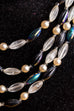 Vintage Collier schillernd 60er 70er Abendmode Accessoires blau Boho bunt Disco grün Halsschmuck Schlager Schmuck Unisize vintageberlin.de