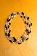 Vintage Collier schillernd 60er 70er Abendmode Accessoires blau Boho bunt Disco grün Halsschmuck Schlager Schmuck Unisize vintageberlin.de