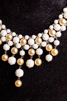Vintage Collier weiß Perlen