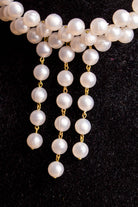 Vintage Collier weiß Perlen