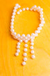 Vintage Collier weiß Perlen