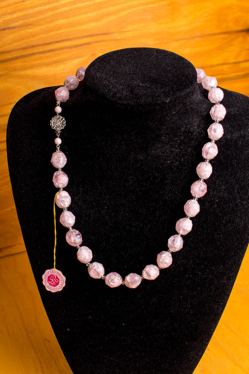 Vintage Halskette rosa