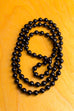 Vintage Halskette schwarze Perlen