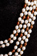 Vintage Collier weiß+kupfer 60er 70er Abendmode Accessoires Boho braun Disco Halsschmuck Rockabilly Schmuck Special Unisize weiß vintageberlin.de